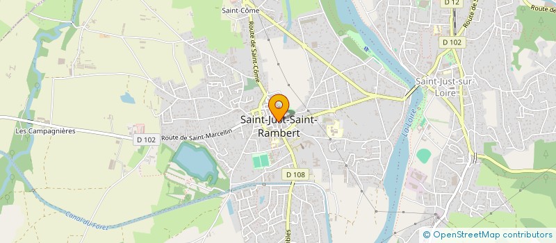 localisation de l'entreprise MONSIEUR ANDRE CHAPUIS  SAINT-JUST-SAINT-RAMBERT