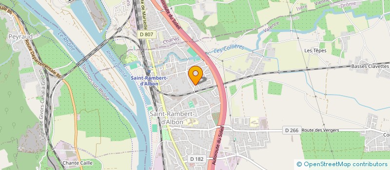 localisation de l'entreprise MONSIEUR ANDRE CHAPUS  SAINT-RAMBERT-D'ALBON