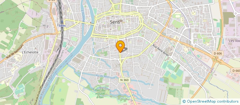 localisation de l'entreprise MONSIEUR ANDRE CHARDON  SENS