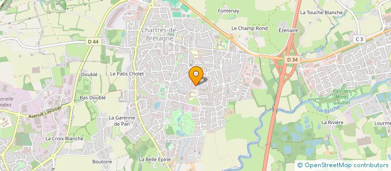 localisation de l'entreprise MONSIEUR ANDRE-CHARLES ROBIN  CHARTRES-DE-BRETAGNE