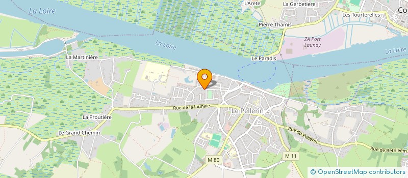 localisation de l'entreprise MONSIEUR ANDRE CHARRIAU  LE PELLERIN