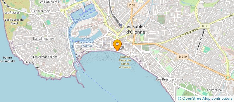 localisation de l'entreprise MONSIEUR ANDRE CHARRIER à LES SABLES D'OLONNE