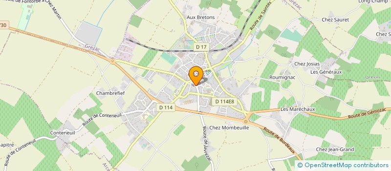 localisation de l'entreprise MONSIEUR ANDRE CHASSERIAUD à COZES