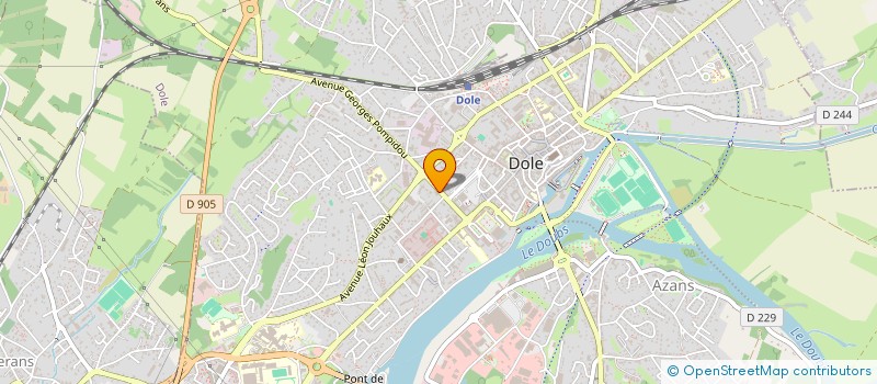 localisation de l'entreprise MONSIEUR ANDRE CHATELAIN à DOLE