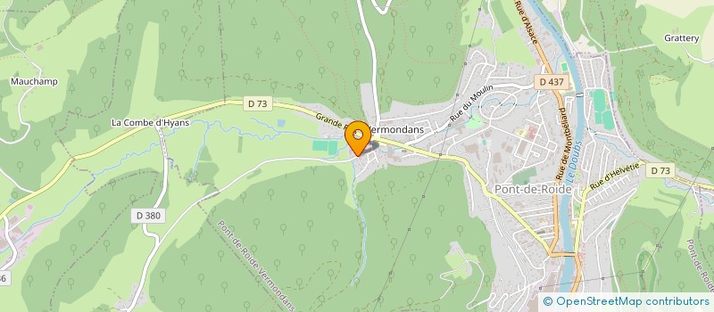 localisation de l'entreprise MONSIEUR ANDRE CHATELAIN  PONT-DE-ROIDE-VERMONDANS