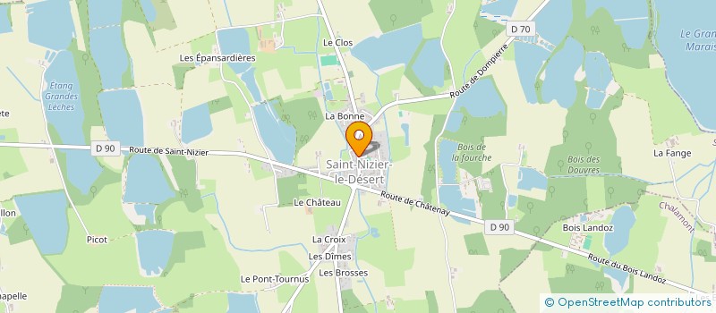 localisation de l'entreprise MONSIEUR ANDRE CHATELET  SAINT-NIZIER-LE-DESERT