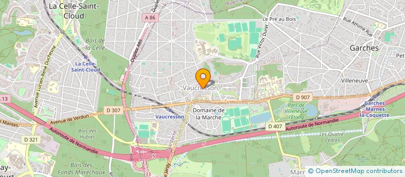 localisation de l'entreprise MONSIEUR ANDRE CHAUVEAU  VAUCRESSON