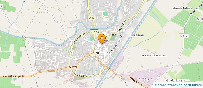 localisation de l'entreprise MONSIEUR ANDRE CHAUVET  SAINT-GILLES