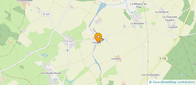 localisation de l'entreprise MONSIEUR ANDRE CHAUVIERE  OROUX