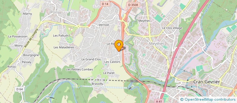 localisation de l'entreprise MONSIEUR ANDRE CHAVES  POISY