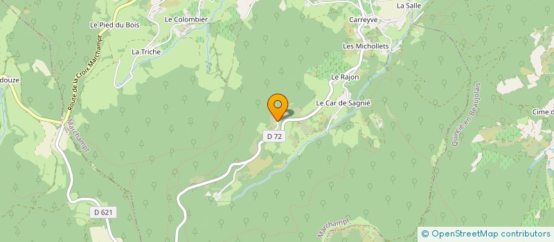 localisation de l'entreprise MONSIEUR ANDRE CHEMARIN  MARCHAMPT