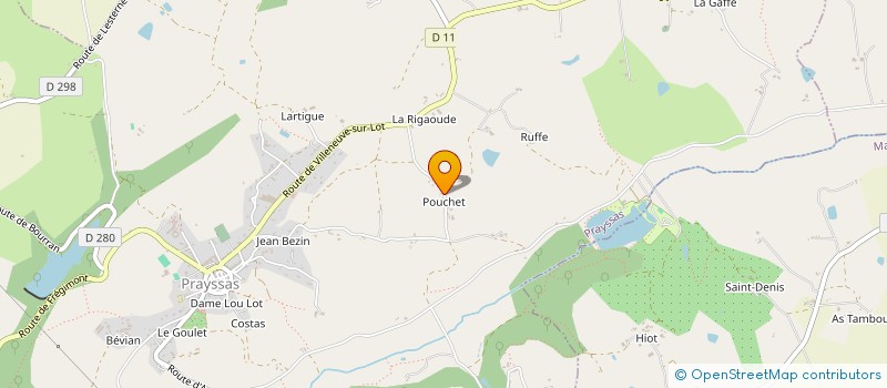 localisation de l'entreprise MONSIEUR ANDRE CHERON  MONTPEZAT