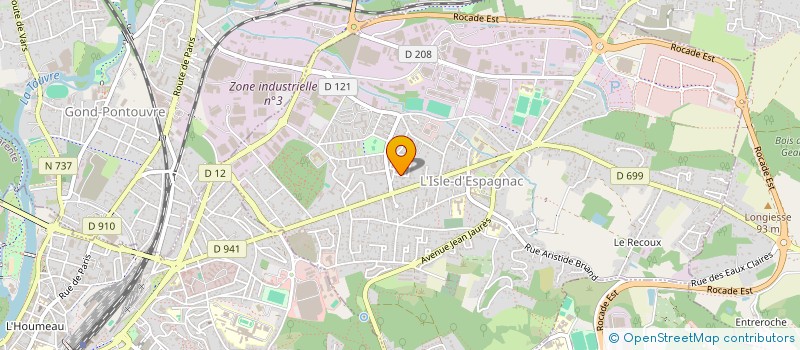 localisation de l'entreprise MONSIEUR ANDRE CHESSEBOEUF  L'ISLE-D'ESPAGNAC
