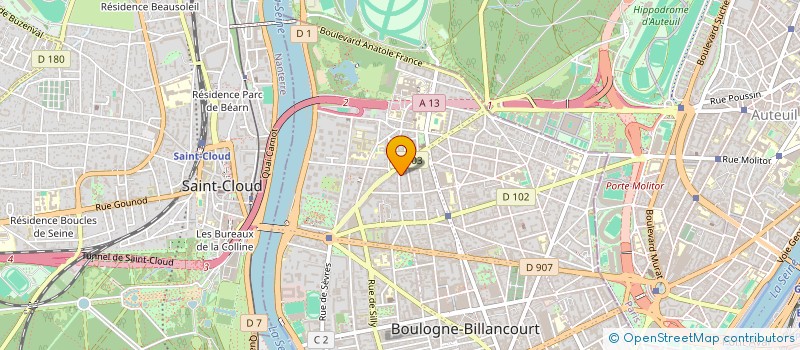 localisation de l'entreprise MONSIEUR ANDRE CHEVALLIER à BOULOGNE-BILLANCOURT