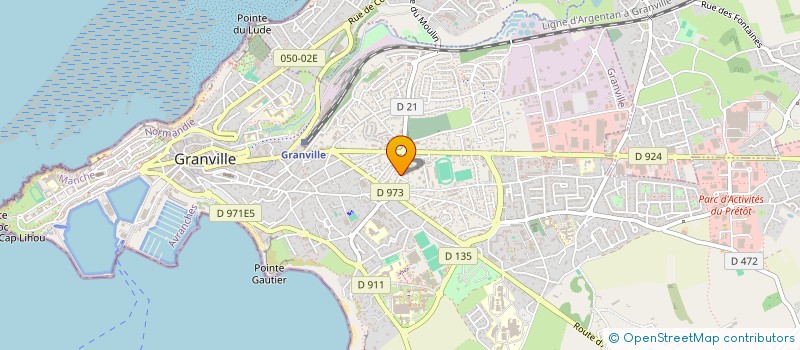 localisation de l'entreprise MONSIEUR ANDRE CHEVE  GRANVILLE