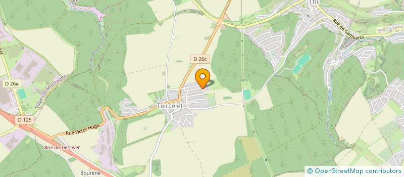 localisation de l'entreprise MONSIEUR ANDRE CHEVREUIL  TIERCELET