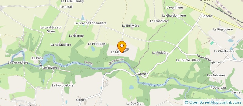 localisation de l'entreprise MONSIEUR ANDRE CHIRON à SEVREMOINE