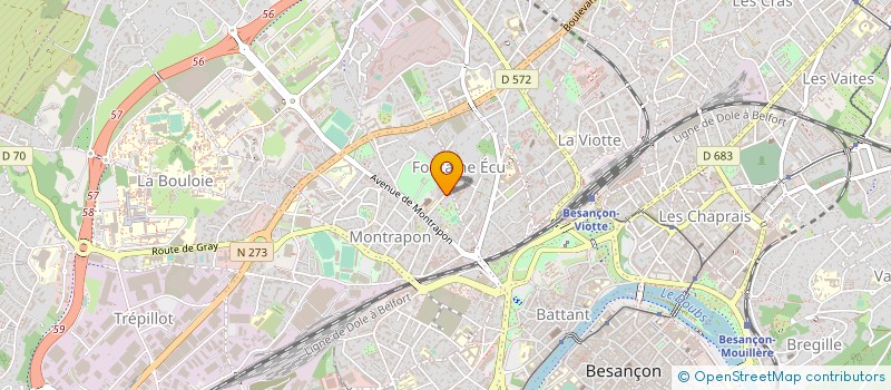 localisation de l'entreprise MONSIEUR ANDRE CHOBY à BESANCON