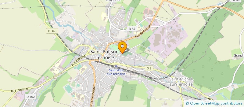 localisation de l'entreprise MONSIEUR ANDRE CHOQUET  SAINT-POL-SUR-TERNOISE