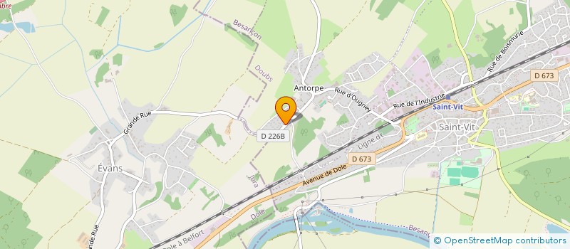 localisation de l'entreprise MONSIEUR ANDRE CHOTEAU  SAINT-VIT