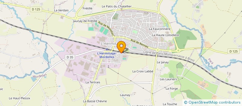 localisation de l'entreprise MONSIEUR ANDRE CHOUAN à L'HERMITAGE