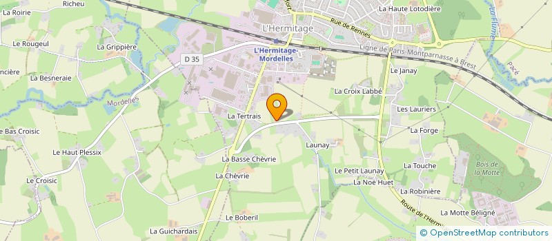 localisation de l'entreprise MONSIEUR ANDRE CHOUAN à L'HERMITAGE