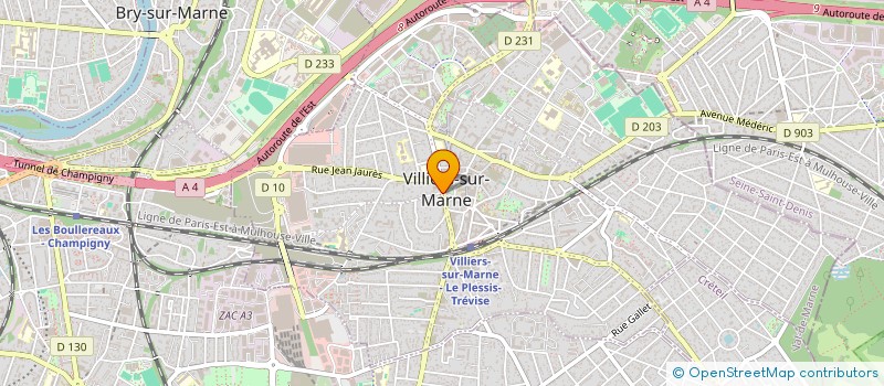localisation de l'entreprise MONSIEUR ANDRE CHRETIEN à VILLIERS-SUR-MARNE