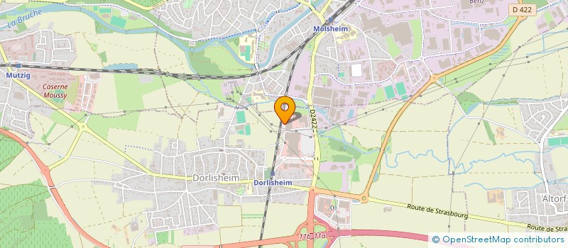 localisation de l'entreprise MONSIEUR ANDRE CHRIST  DORLISHEIM