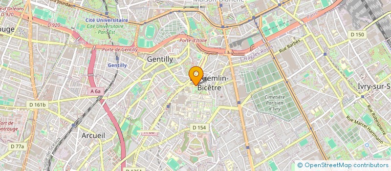 localisation de l'entreprise MONSIEUR ANDRE CLAQUIN  LE KREMLIN-BICETRE