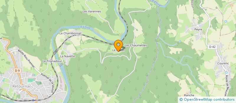 localisation de l'entreprise MONSIEUR ANDRE COLIN  RETOURNAC