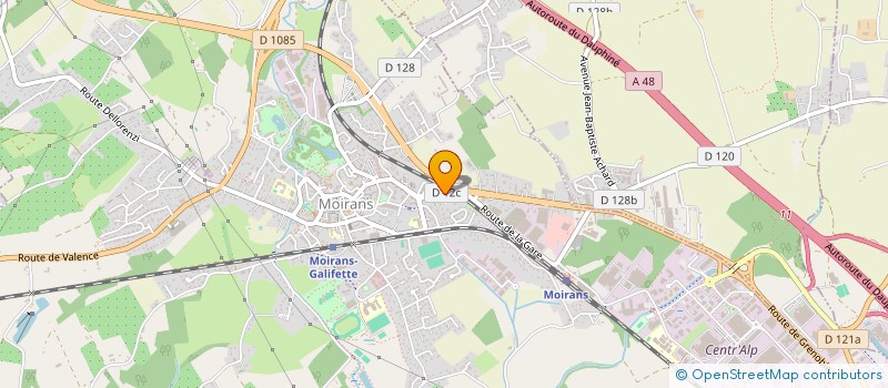 localisation de l'entreprise MONSIEUR ANDRE COLLOMBIN  MOIRANS