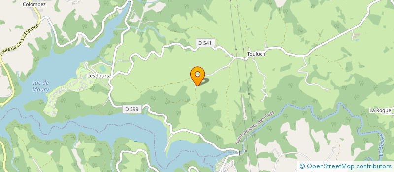 localisation de l'entreprise MONSIEUR ANDRE COMBRES  SAINT-AMANS-DES-COTS