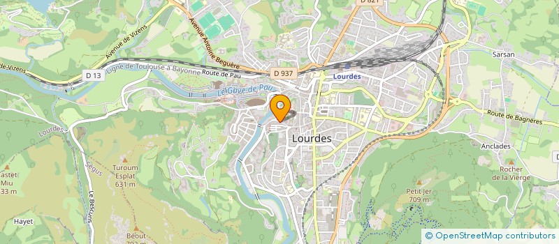 localisation de l'entreprise MONSIEUR ANDRE COMEYRAS  LOURDES