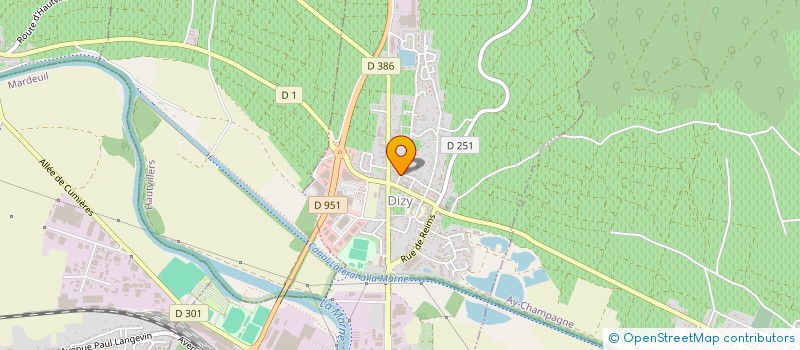 localisation de l'entreprise MONSIEUR ANDRE COMMENIL  DIZY