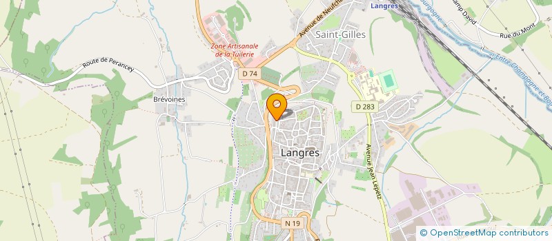 localisation de l'entreprise MONSIEUR ANDRE COMPAIN à LANGRES