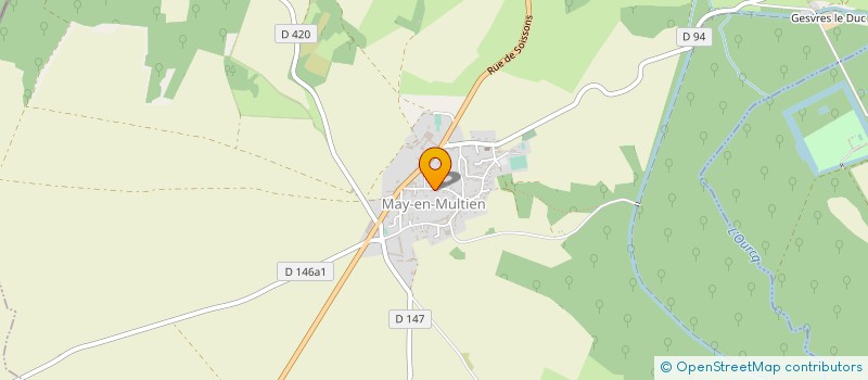 localisation de l'entreprise MONSIEUR ANDRE COQUU  MAY-EN-MULTIEN