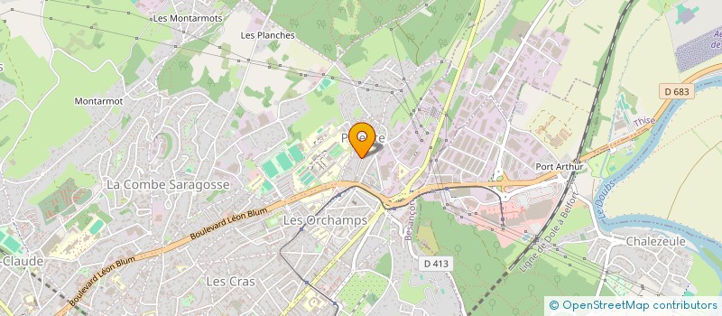 localisation de l'entreprise MONSIEUR ANDRE CORBOZ à BESANCON