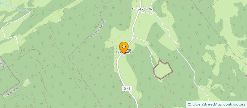 localisation de l'entreprise MONSIEUR ANDRE CORDIER  CHAUX-NEUVE