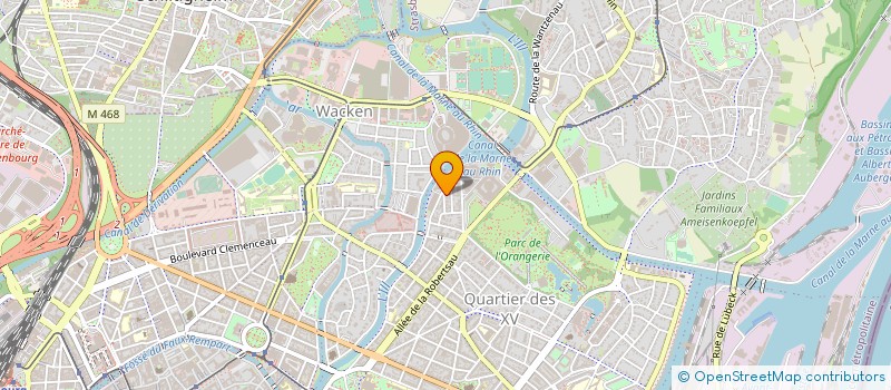 localisation de l'entreprise MONSIEUR ANDRE CORFA à STRASBOURG