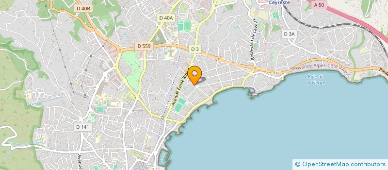 localisation de l'entreprise MONSIEUR ANDRE CORNET  LA CIOTAT