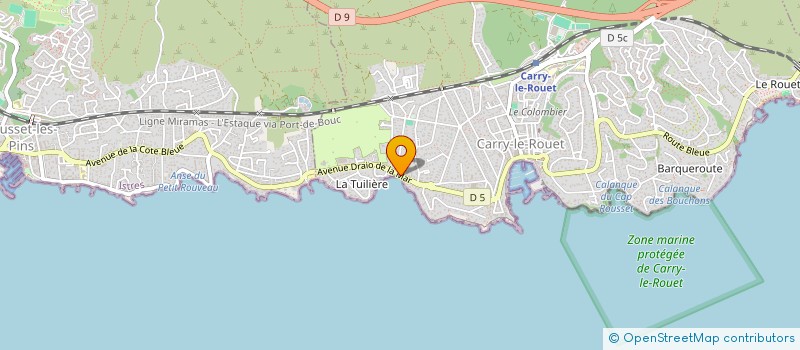 localisation de l'entreprise MONSIEUR ANDRE CORRAO  CARRY-LE-ROUET