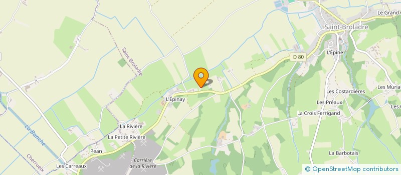 localisation de l'entreprise MONSIEUR ANDRE COSSE  SAINT-BROLADRE