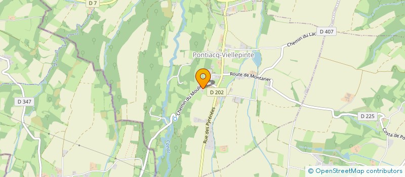 localisation de l'entreprise MONSIEUR ANDRE COSTA  PONTIACQ-VIELLEPINTE