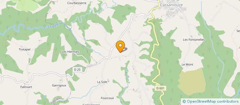 localisation de l'entreprise MONSIEUR ANDRE COSTES à CASSANIOUZE