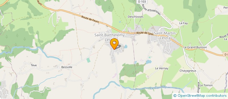 localisation de l'entreprise MONSIEUR ANDRE COTTANCIN  SAINT-BARTHELEMY-LESTRA