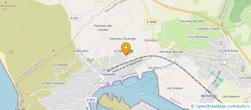 localisation de l'entreprise MONSIEUR ANDRE COTTEBRUNE  SORTOSVILLE-EN-BEAUMONT