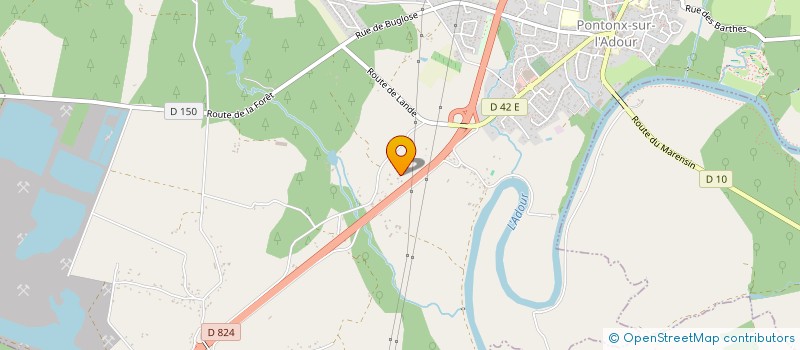 localisation de l'entreprise MONSIEUR ANDRE COUDROY  PONTONX-SUR-L'ADOUR