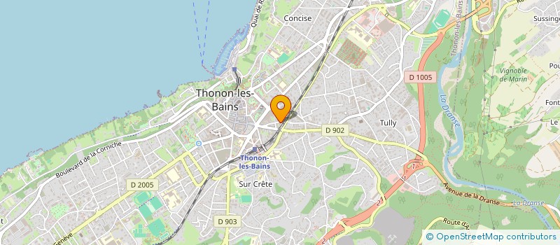 localisation de l'entreprise MONSIEUR ANDRE COUE à THONON-LES-BAINS
