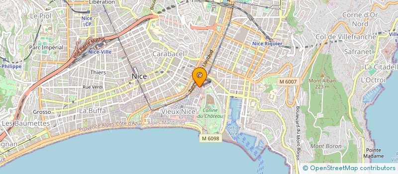 localisation de l'entreprise MONSIEUR ANDRE COULORME à NICE