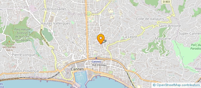 localisation de l'entreprise MONSIEUR ANDRE COURREAU  CANNES